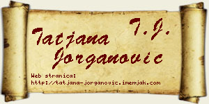 Tatjana Jorganović vizit kartica